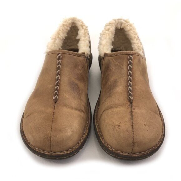 UGG Bettey Brown Leather Slip on Loafers 8 - Picture 4 of 13